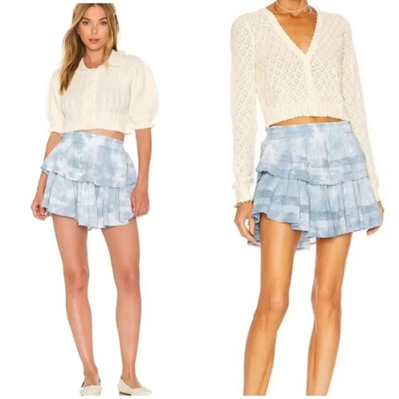 LoveShackFancy Ruffle Mini Skirt - Picture 1 of 15